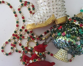 Swarovski Vintage Old Fashion Festive Christmas Rhinestone Chain