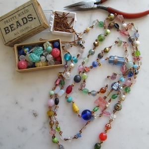 End Of The Day Vintage Glass Bead Chain Kit image 1