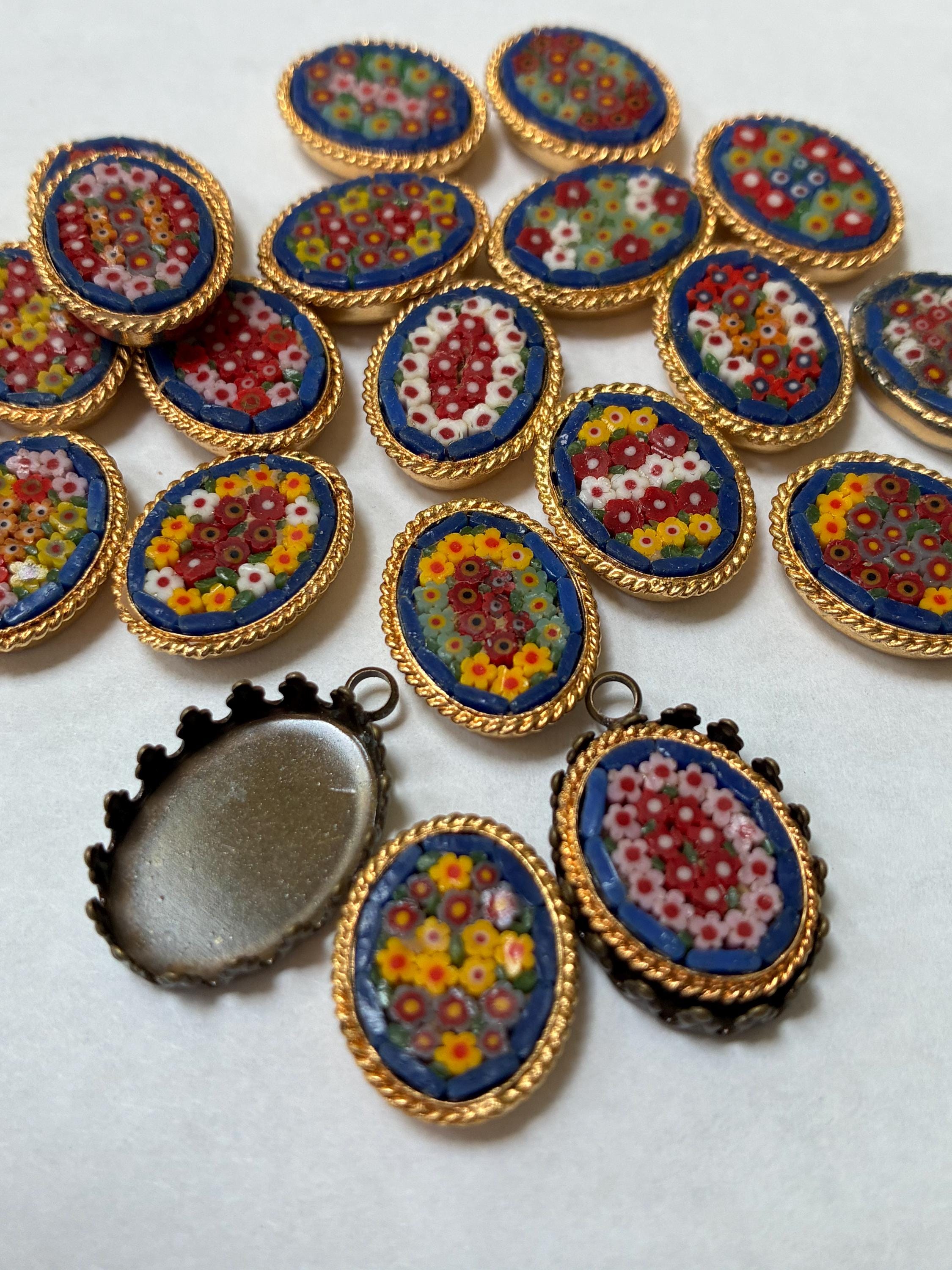 Italian micro mosaic jewelry - Etsy 日本