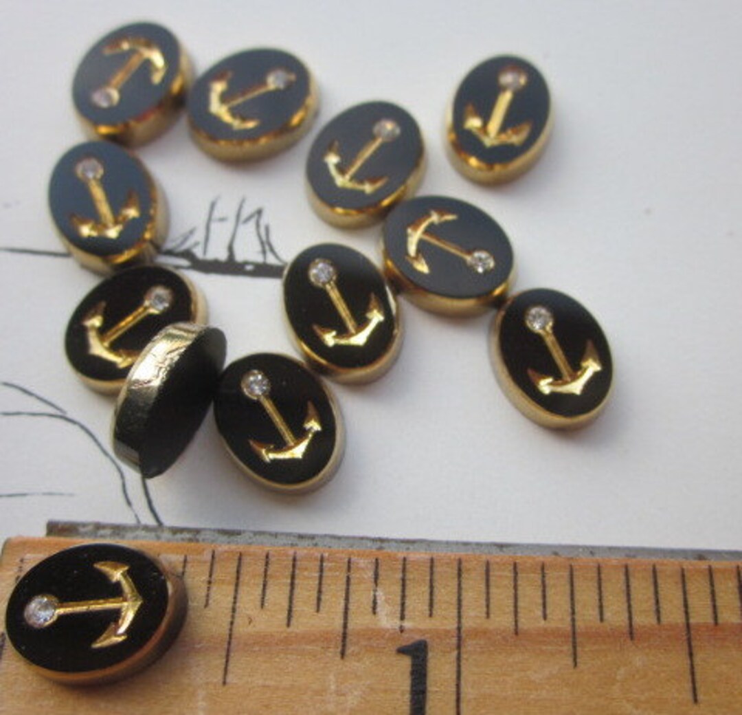 Broche Vintage Dôme Métal Argenté Avec Cabochon Fonte De Verre - Années 1950/1960, Occasion