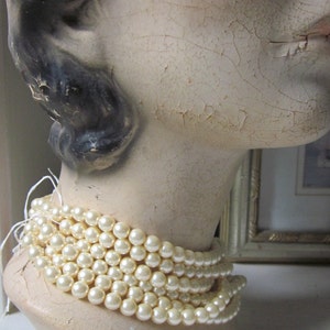 Beautiful Classic Old Fashion Glass Pearls...almost anyone could wear image 3