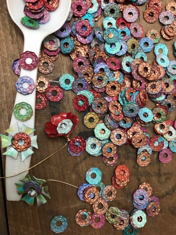 平らなシャビーシックな「チェリオス」ビーズキャップ30個 - Etsy 日本