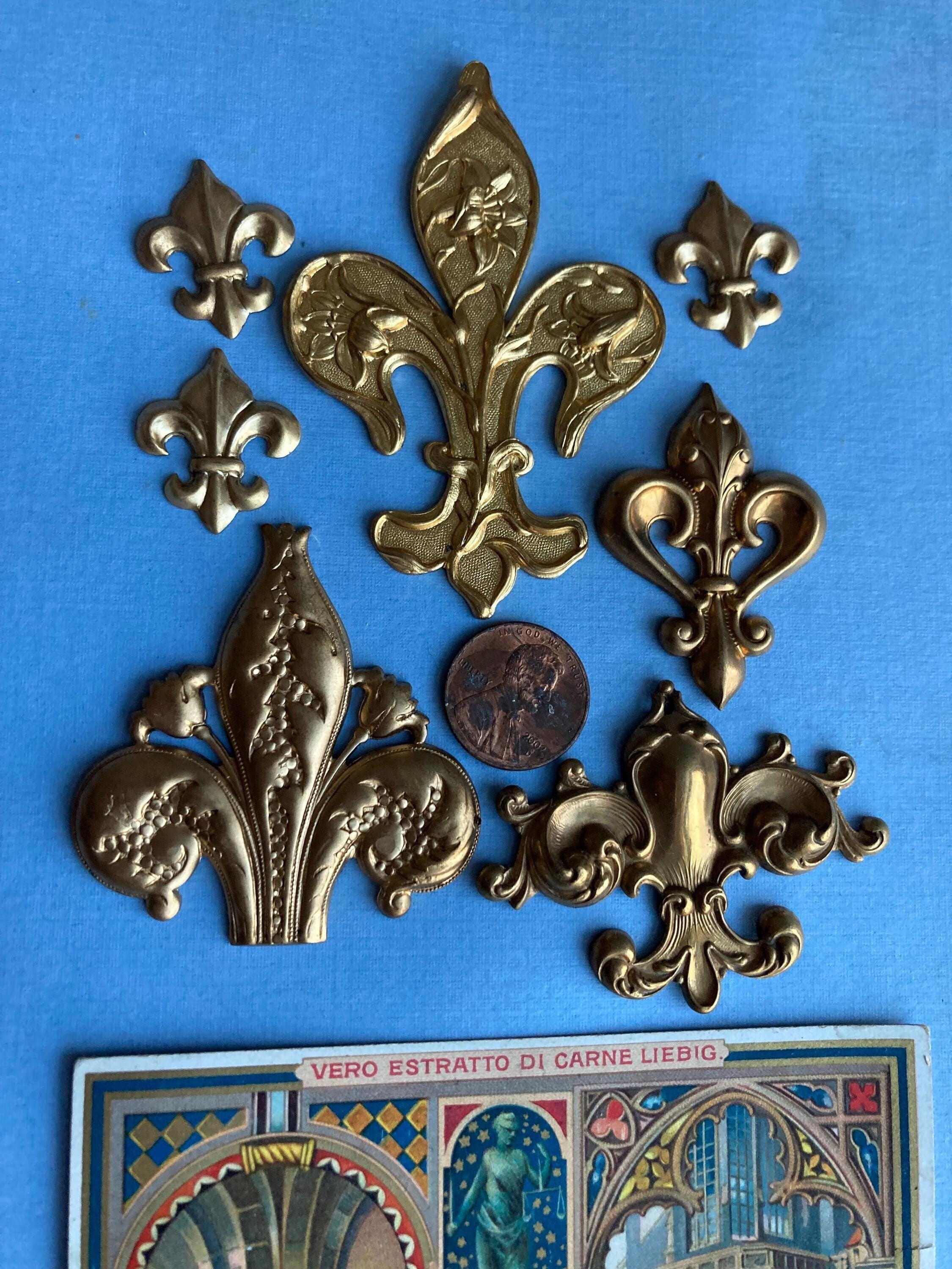 Lot de bjoux Vntage en émal fleur épngles broches boucles | Etsy