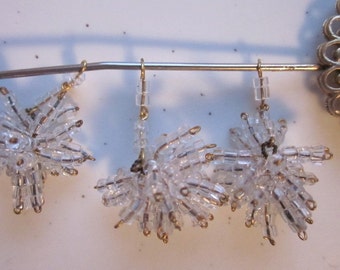 Beaded Snowflake Beads