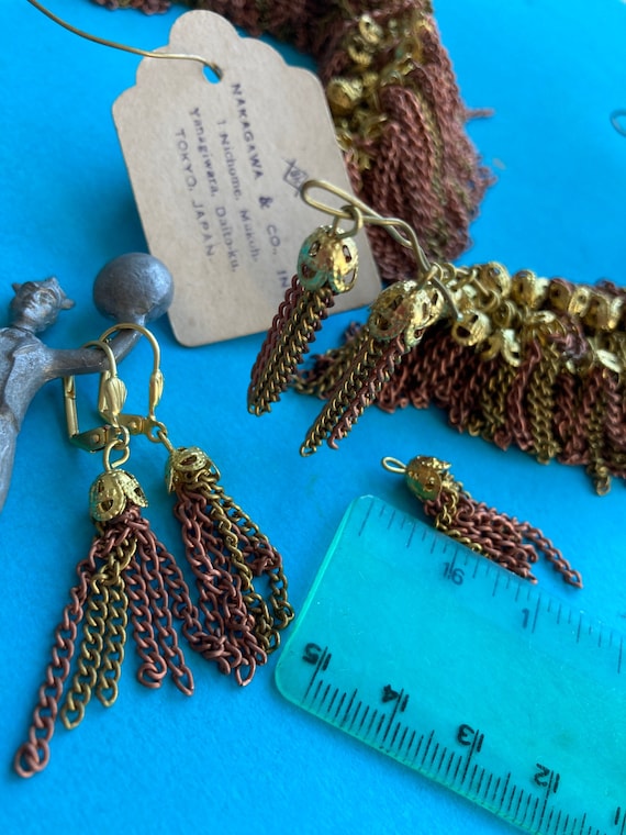 【TATIANA】Vintage oval coin chainchoker SET 2色 8 Vintage Japanese Two Tone Chain Tassels - Etsy