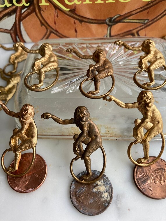 4 Vintage Brass Monkeys 3 Ways to Monkey Around - Etsy