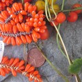 35 Vintage Japanese Drop In A Sunny Bright Orange Color