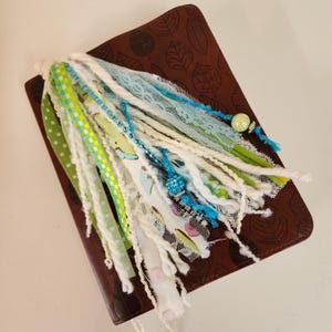 BIBLE TASSEL BOOKMARK, Green & Turquoise Living Water, Bible Bookmark, Christian, Christian Book Accessories, Book Tassels, Faith Based Gift