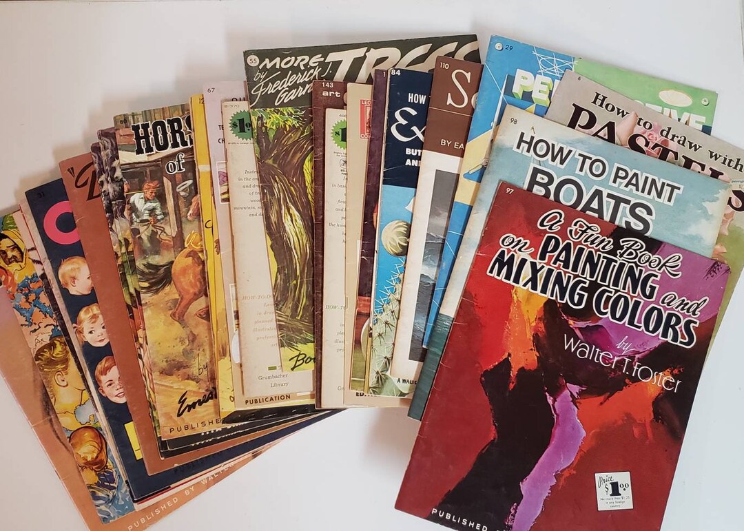 Select a Vintage Art Instruction Book Draw and Paint Some Walter Foster