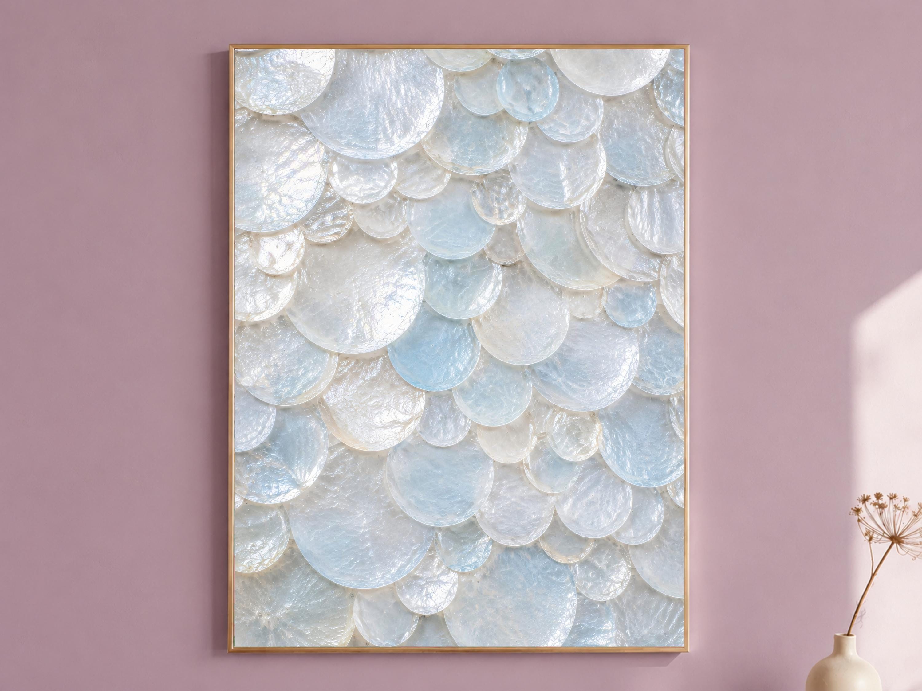 Capiz Shell Wall Hangings Aqua - Etsy
