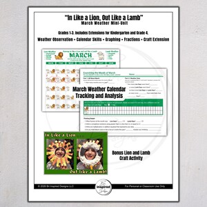 In Like a Lion Out Like a Lamb - Etsy