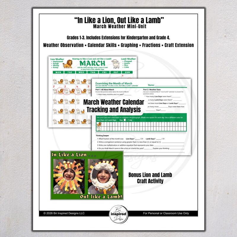 March in Like a Lion - Etsy