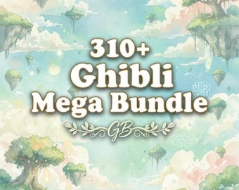 310+ Ghibli-Inspired Procreate Brushes | Anime & Studio Ghibli Art Pack | Texture , Line  Digital Brushes