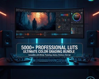 5000+ Professional LUTs for Affinity Photo | Ultimate Cinematic Color Grading Bundle  Photo Video LUTs  Premiere Final Cut DaVinci Photoshop