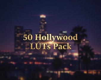 Pack de 50 LUT hollywoodiennes | LUT professionnelles d'étalonnage des couleurs pour la retouche vidéo et photo | LUTs cinématographiques pour Premiere Pro, Final Cut,