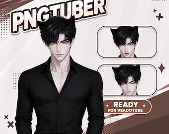 Edgy Guy Pngtuber - VTuber Avatar (Digital Download for OBS/Streamlabs)