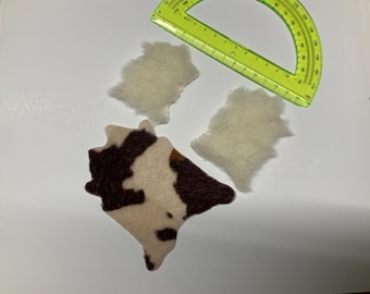 Sheepskin or cowhide for the dollhouse 1:12