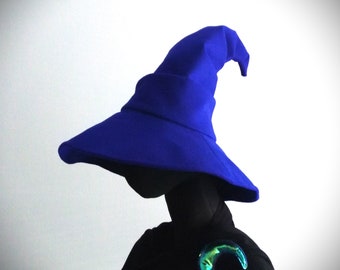 Pointy Witch Hat Wide Brim Felt Wizard Costume Hat