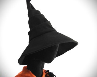 Handmade Witch Hat, Wide Brim Felt Wizard Costume, Cosplay