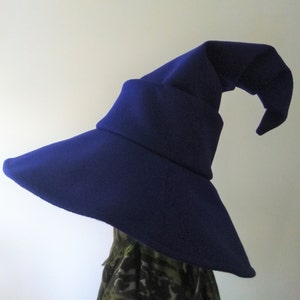 Witch Hat Wizard Hat Mage Sorcerer Warlock Halloween Pointy Hat Wide Brim Hat / WH-4