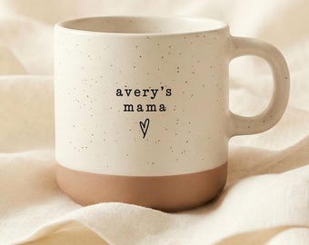 Custom Name Mom Mug, Personalized New Mama Coffee Cup, First Time Mom Baby Shower Gift, Future Mom Gift, Mothers Day Birthday Gift