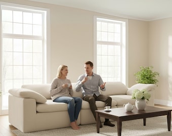 The Victoria Sofa | Custom Deep-Seat Modular Sofa for Modern Homes