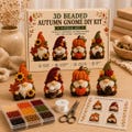 3D Beaded Gnome DIY Kit, 4-Piece Craft Set, Beginner Friendly Beading Project, Mini Handmade Decor Gift product logo