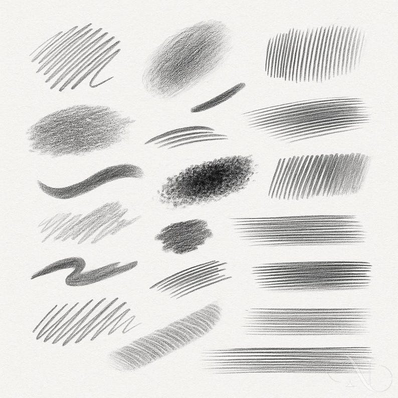 20 Graphite Pencils Brushes for Procreate – Realistic pencil, sketch, and shading brush set for artists, illustrators, and digital designers