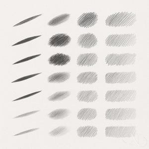 20 Graphite Pencils Brushes for Procreate – Realistic pencil, sketch, and shading brush set for artists, illustrators, and digital designers