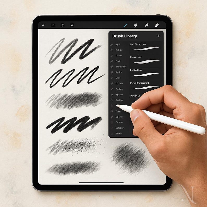 180 Graphite Pencils Brushes for Procreate – Realistic pencil, sketch, and shading brush set for artists, illustrators and digital designers image 9