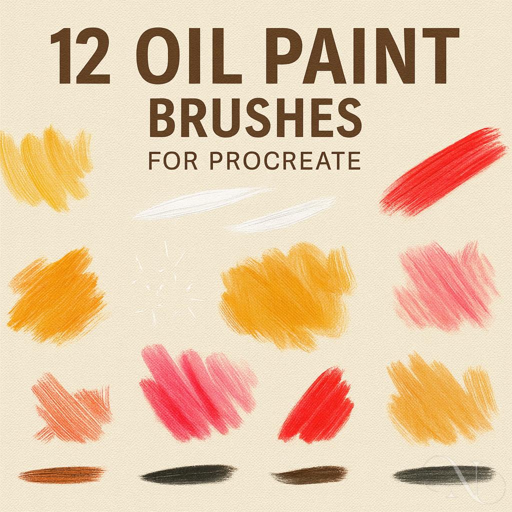12 Oil Paint Procreate Brushes Stamps, Realistic Oil Painting Texture  Brushes for Digital iPad Art, Illustration and Canvas Style Artwork - Etsy  New Zealand