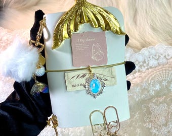 Diario de cuero tríptico personalizado A6 blanco: cuaderno recargable, estampado en caliente/grabado láser, regalos para mon