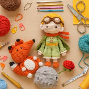 Crochet pattern Little Prince - Crochet PATTERN -gifts for relatives, birthday gifts, gifts for children (ENGLISH ONLY)
