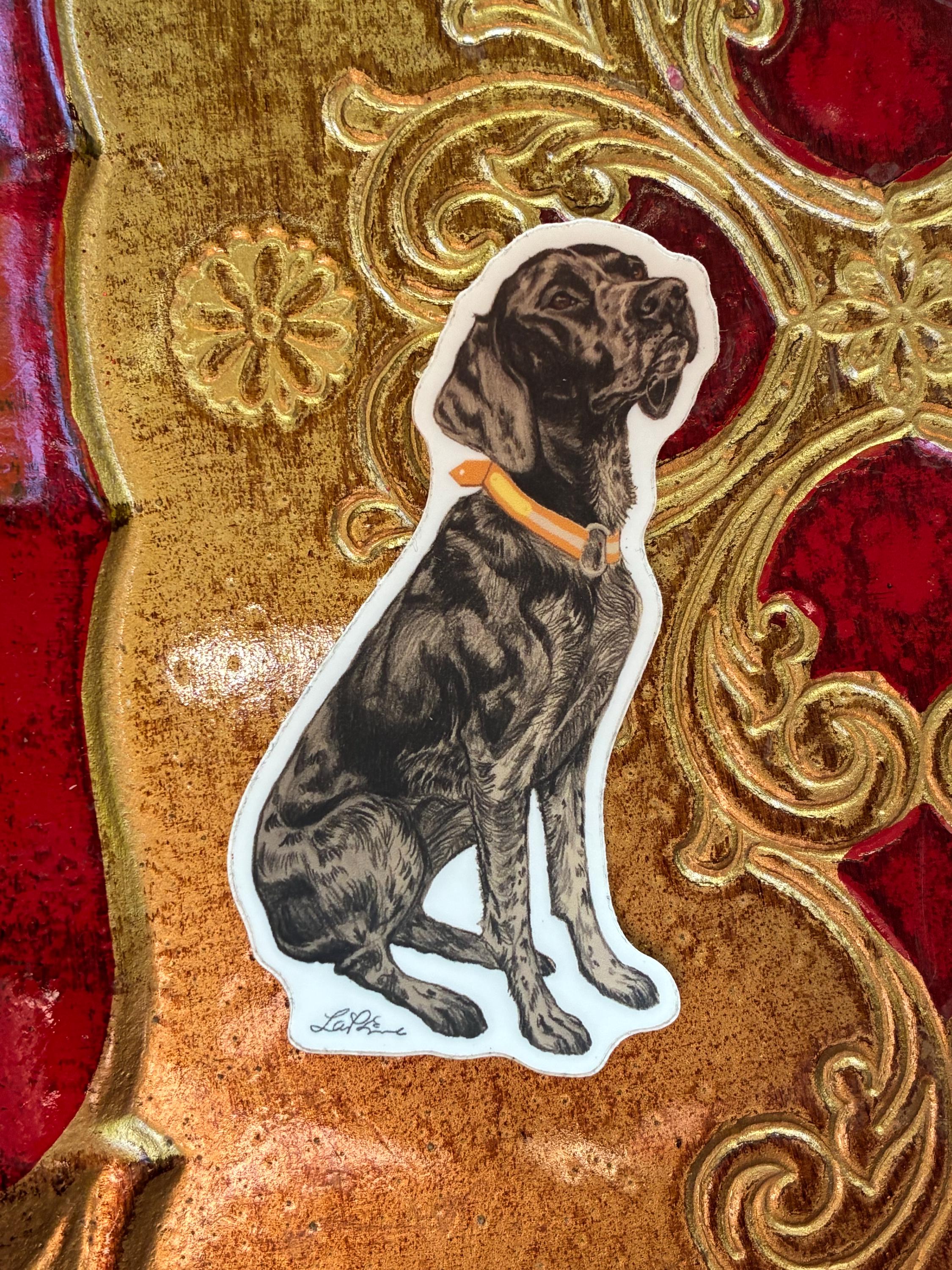 German Shorthaired Pointer Sticker, 3” Die Cut Vinyl Decal, Hunting Dog ...