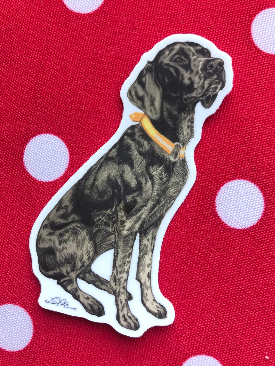 German Shorthaired Pointer Sticker, 3” Die Cut Vinyl Decal, Hunting Dog ...