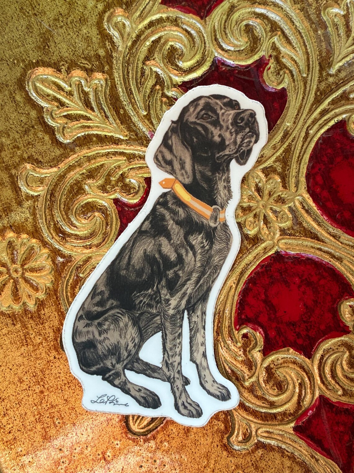 German Shorthaired Pointer Sticker, 3” Die Cut Vinyl Decal, Hunting Dog ...