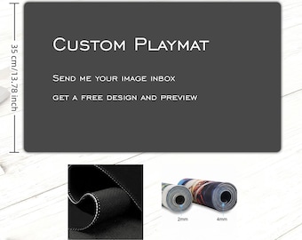 Custom Stitched TCG Playmat – Personalized Board Game Mat (60x35 cm,24x14 in)