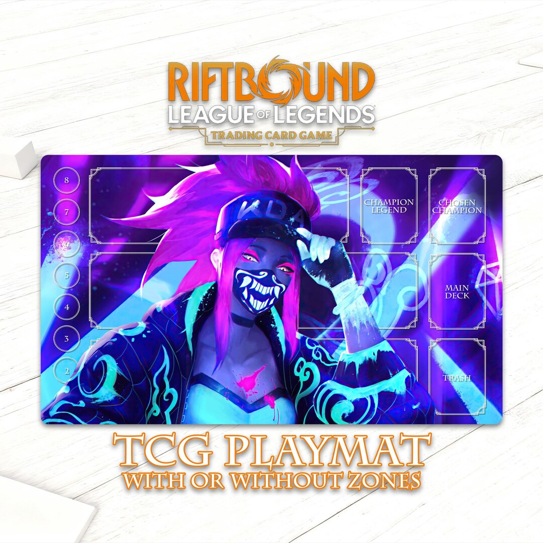New Riftbound Playmat – Akali KDA Deskmat,mousepad - Etsy UK