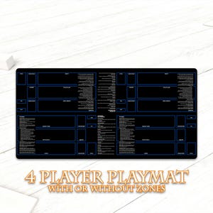 カスタム マジック：ザ・ギャザリング 4人用プレイマット 48インチ×24インチ ボードゲームマット MTG用
