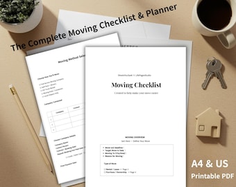 Complete Moving Binder Printable | Home Relocation Planner with Packing, Budget and Move-In Checklists