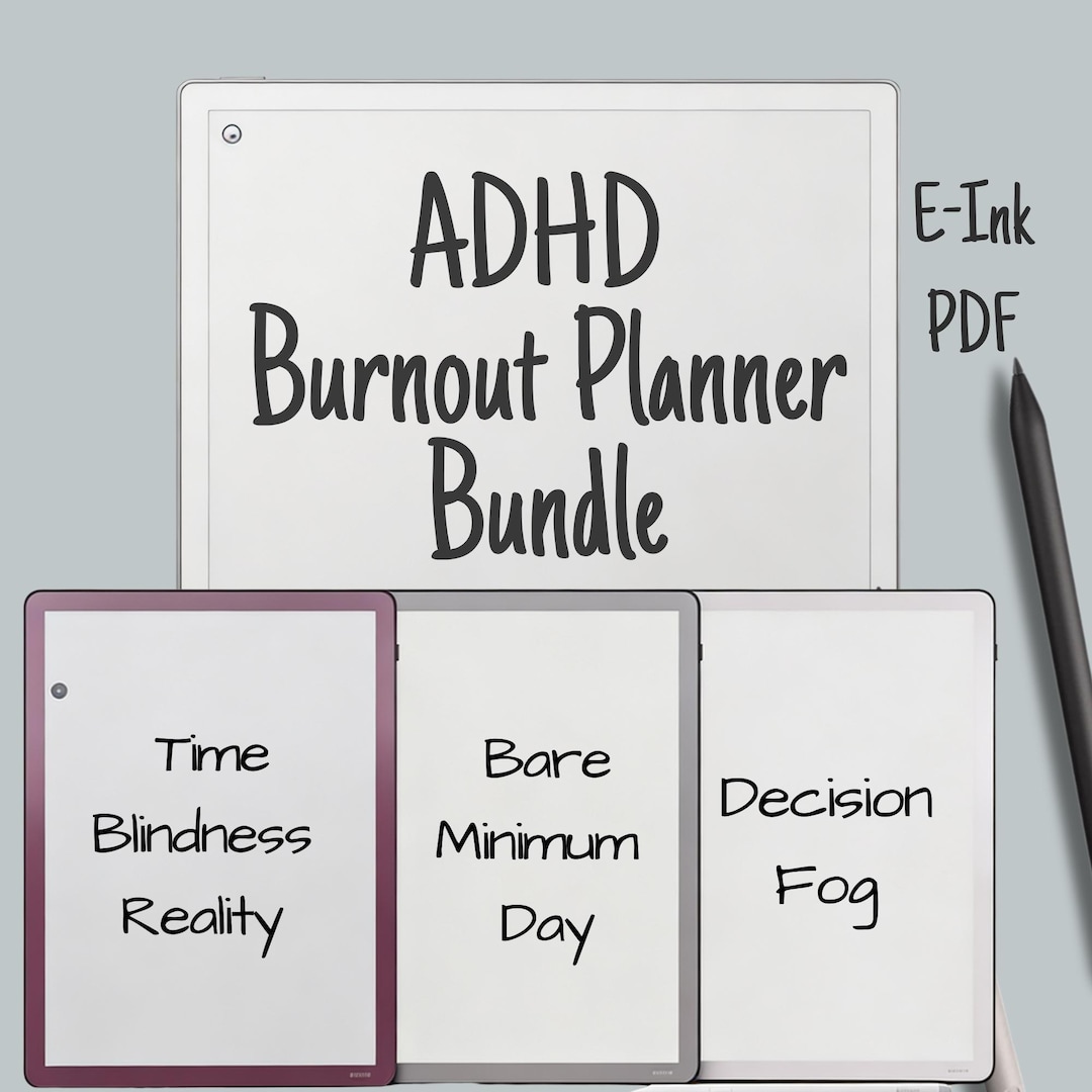 ADHD Burnout Daily Reset Planner – Executive Dysfunction & Overwhelm ...