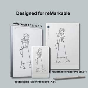 Designed for reMarkable Paper Pro and reMarkable devices, minimalist ADHD E-Ink time awareness planner with light lines