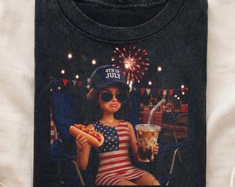 Comfort Colors 4th Of July Doll Face Meme Shirt, Funny Doll Just Here For The Wieners Tee, 250th Anniversary Shirt, Patriotic Humor Tee