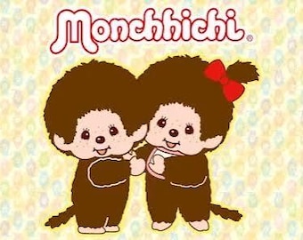 Monchichi Character Earrings with Hypoallergenic Hooks (Beaded Option)