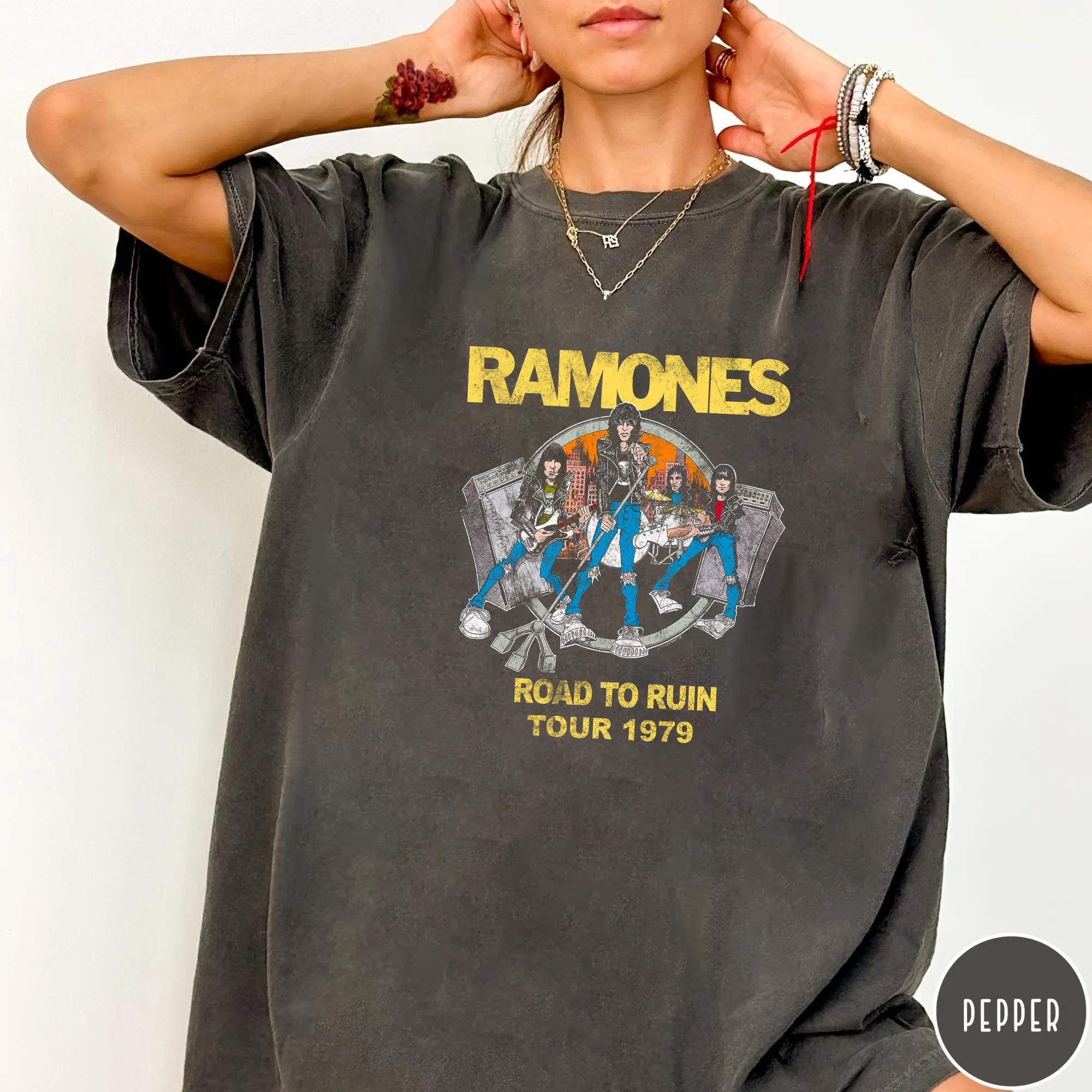 Vintage T Shirt Ramones - Etsy
