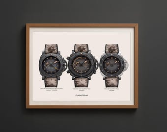 Panerai Submersible 'Navy SEALs' Kollektion Uhr Kunstdruck (Digital Download)