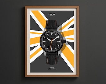 Fears Redcliff Watch Poster – Modern Horology Art (Digital Print)