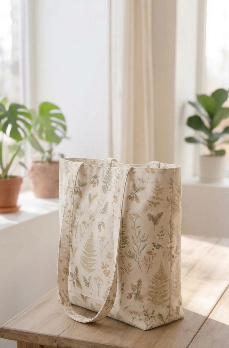 Beginner Tote Bag Sewing Pattern, Easy DIY Tutorial (PDF Download) - Etsy