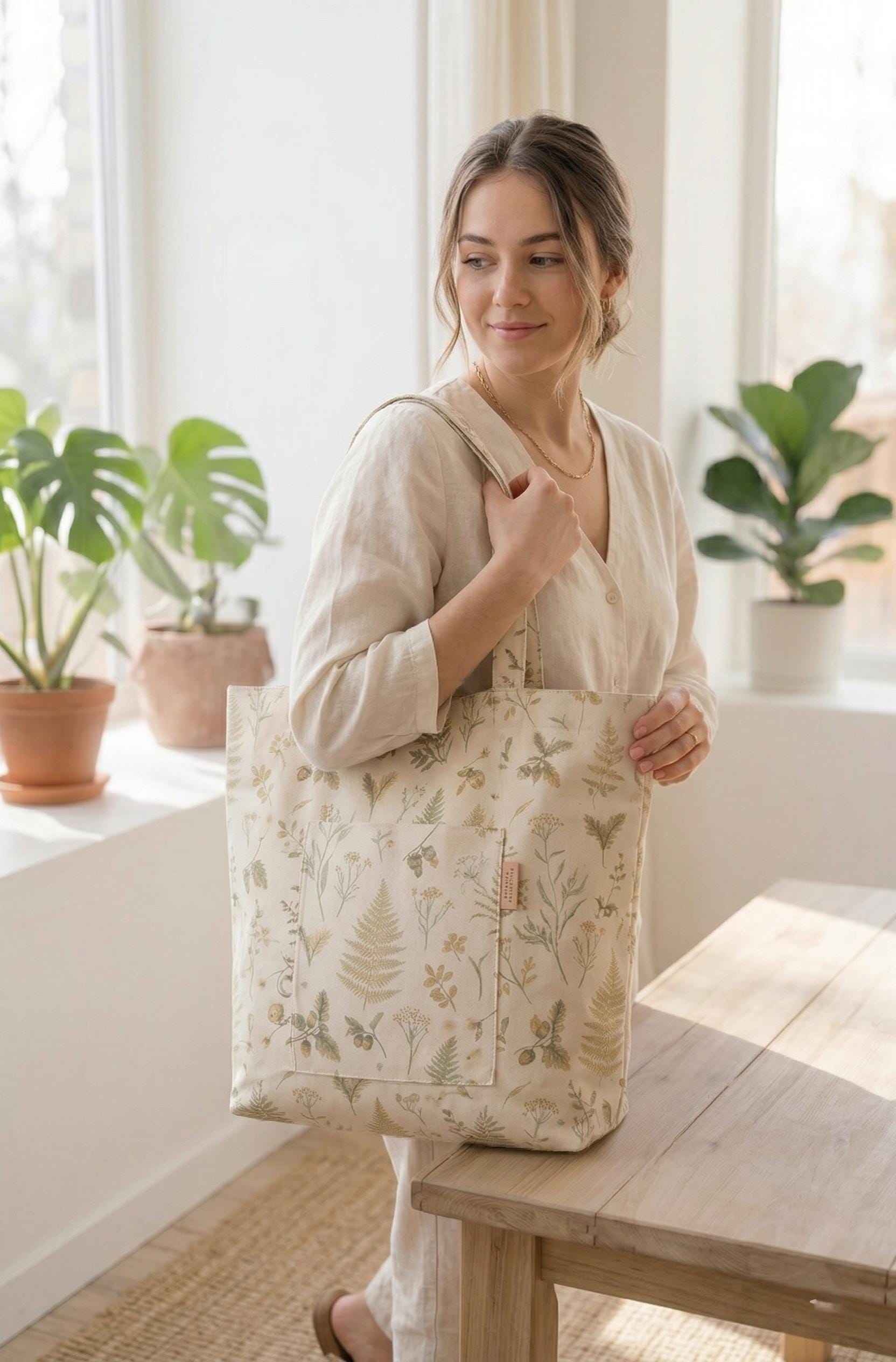 Beginner Tote Bag Sewing Pattern, Easy DIY Tutorial (PDF Download) - Etsy