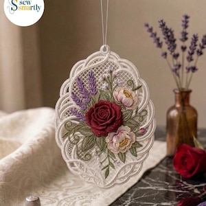 Mix Flower Bunch FSL (Freestanding Lace) Embroidery Design